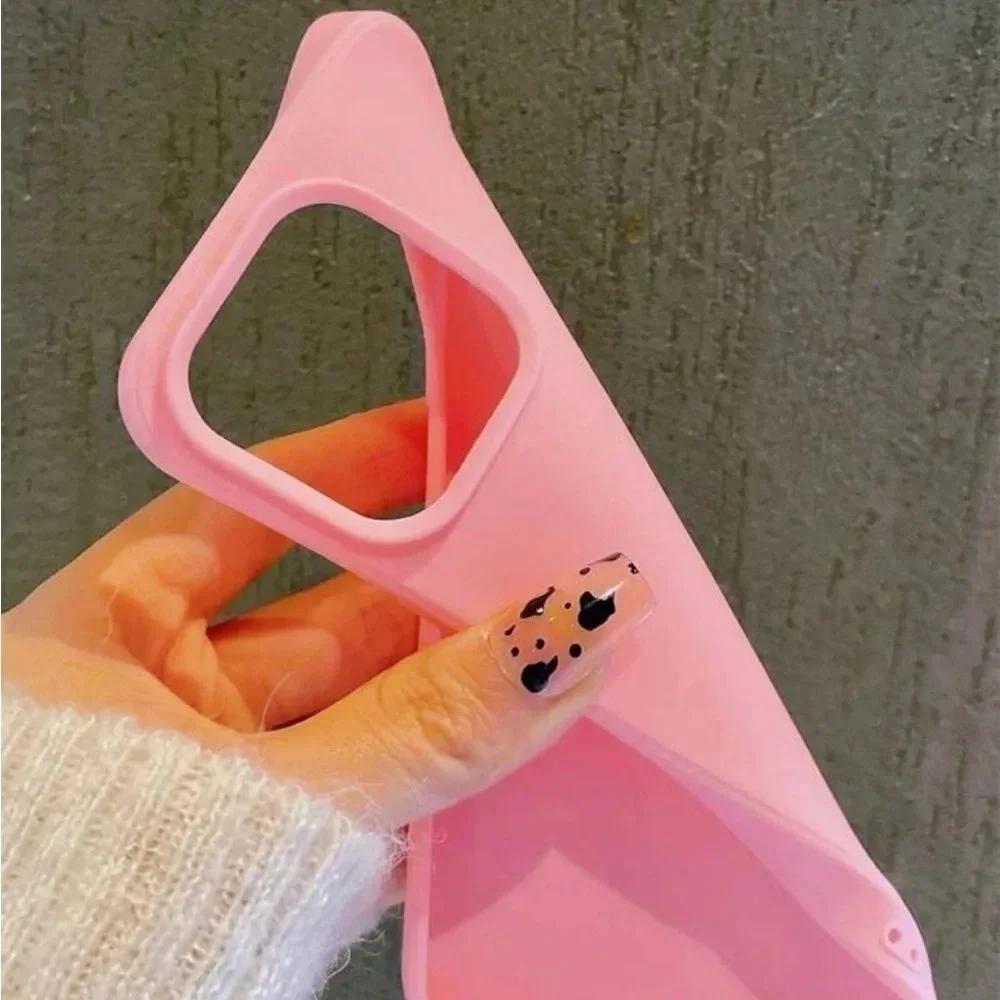 ⚠️Clearance iPhone 14/Pro/Pro Max Solid Pink Phone Case - Picture 3 of 4